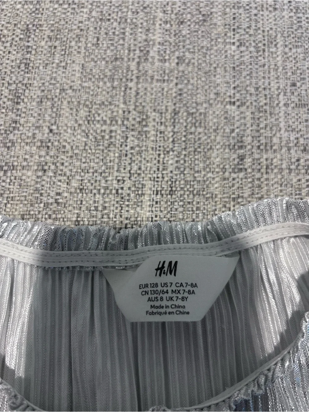 H&M silver metallic